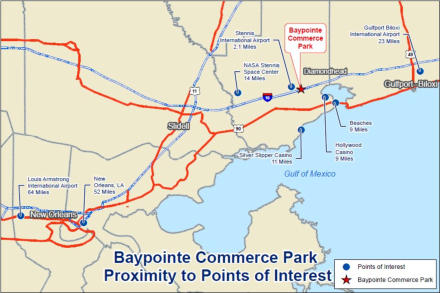 Baypointe Commerce Park Proximity to Points of Interest